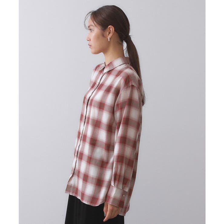 オンブレチェックシャツ【洗濯機洗い可】 | OPAQUE.CLIP | 詳細画像10 