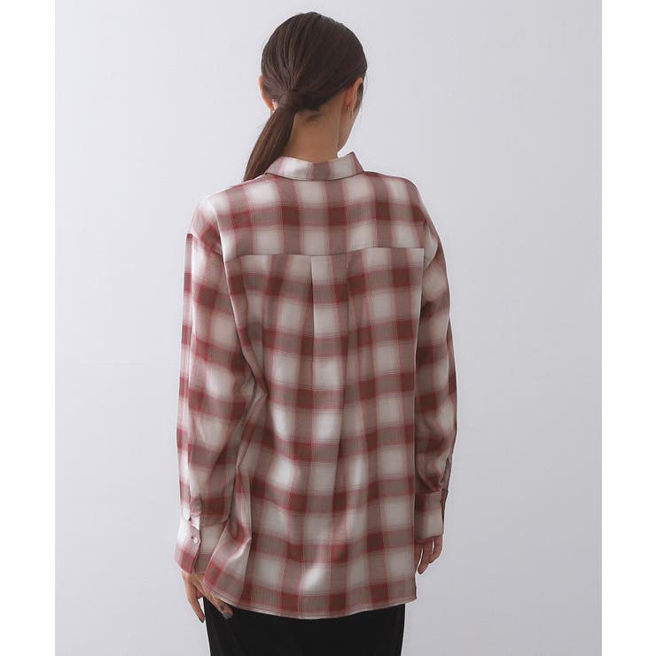 オンブレチェックシャツ【洗濯機洗い可】 | OPAQUE.CLIP | 詳細画像11 