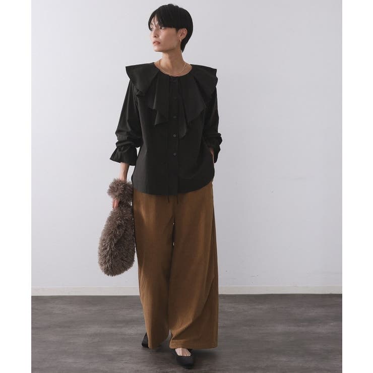 ラッフルフリルブラウス【洗濯機OK】 | OPAQUE.CLIP | 詳細画像6 