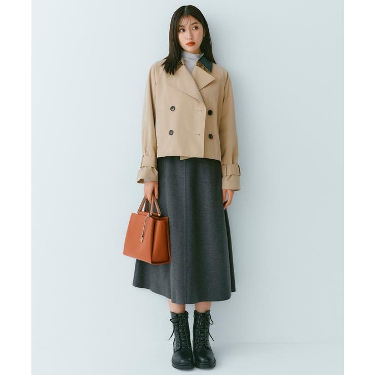 ショートトレンチコート【洗える】 | OPAQUE.CLIP | 詳細画像1 