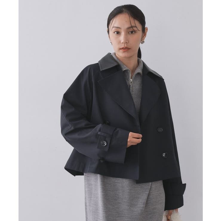 ネイビー(094) | ショートトレンチコート【洗える】 | OPAQUE.CLIP