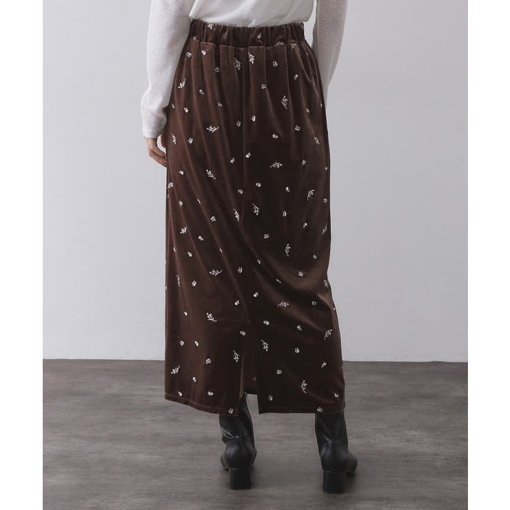 ベロアナロースカート/セットアップ対応可【洗濯機OK】 | OPAQUE.CLIP | 詳細画像21 