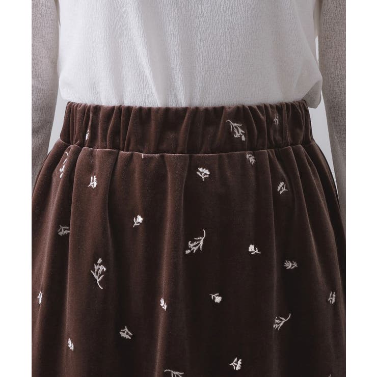 ベロアナロースカート/セットアップ対応可【洗濯機OK】 | OPAQUE.CLIP | 詳細画像23 