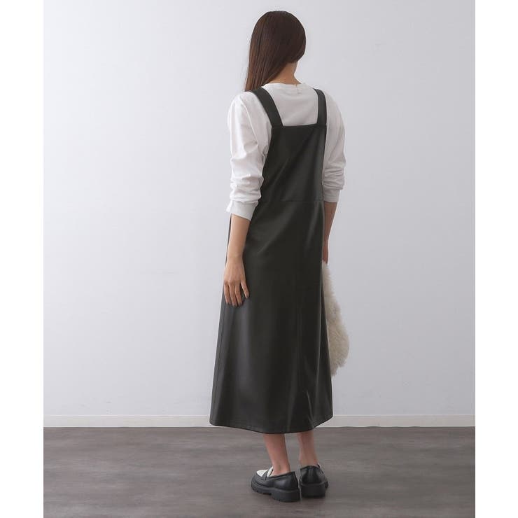 レザー調フレアジャンスカ【洗える】 | OPAQUE.CLIP | 詳細画像7 