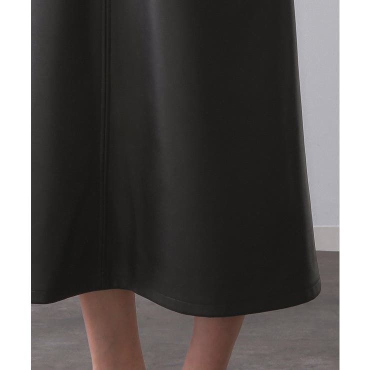 レザー調フレアジャンスカ【洗える】 | OPAQUE.CLIP | 詳細画像17 