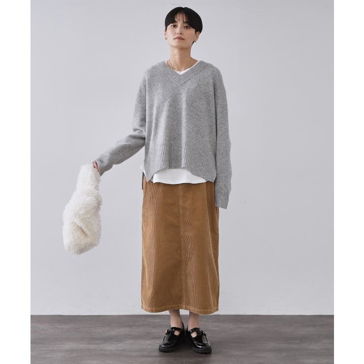 コーデュロイナロースカート【洗濯機OK】 | OPAQUE.CLIP | 詳細画像3 