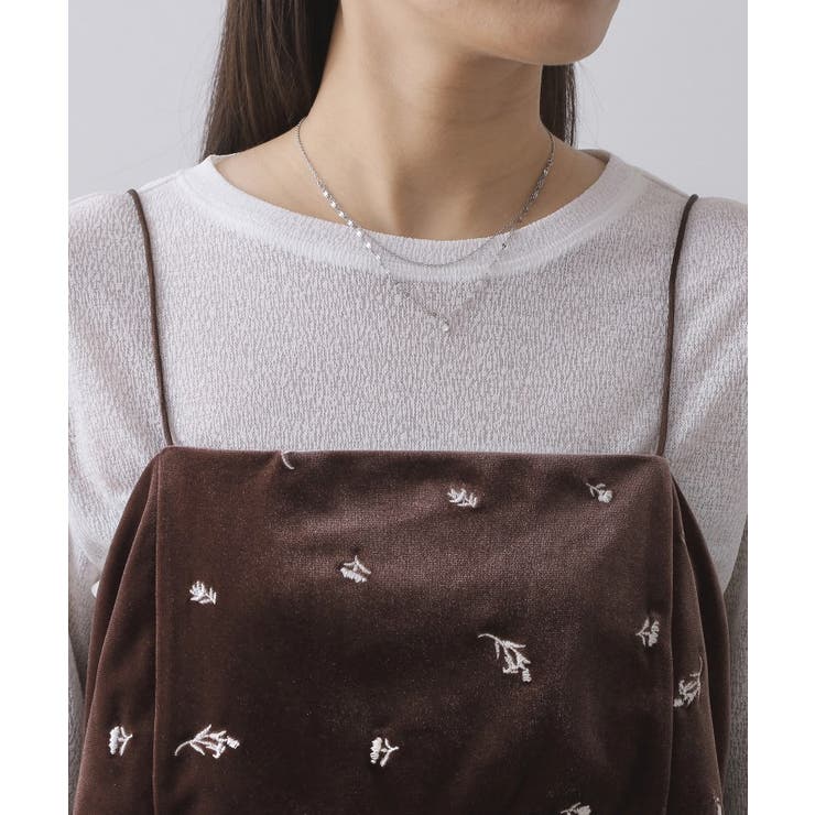 ベロアキャミ/セットアップ対応可【洗濯機OK】 | OPAQUE.CLIP | 詳細画像22 