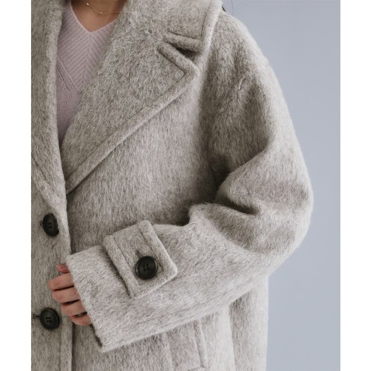 【es】《Mapel／マペル》シャギーミドルコート | OPAQUE.CLIP | 詳細画像13 