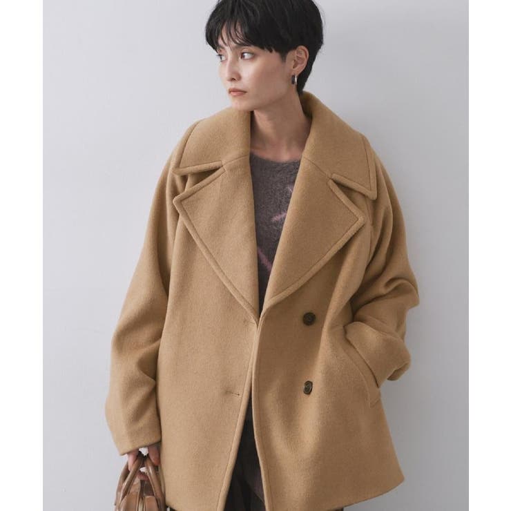 カシミヤブレンドウールミドルピーコート | OPAQUE.CLIP | 詳細画像32 