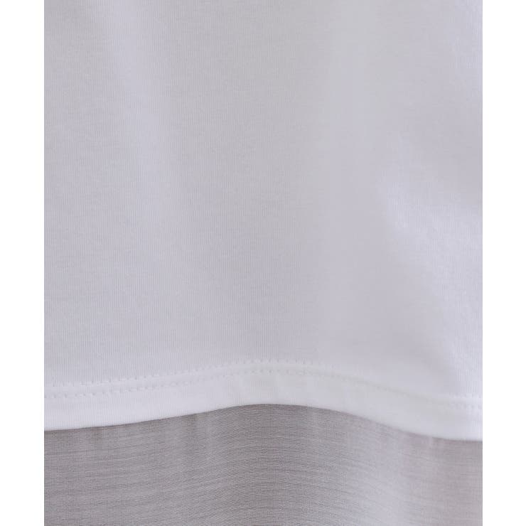 裾シアードッキングボクシーTシャツ【洗濯機洗い可】 | OPAQUE.CLIP | 詳細画像8 