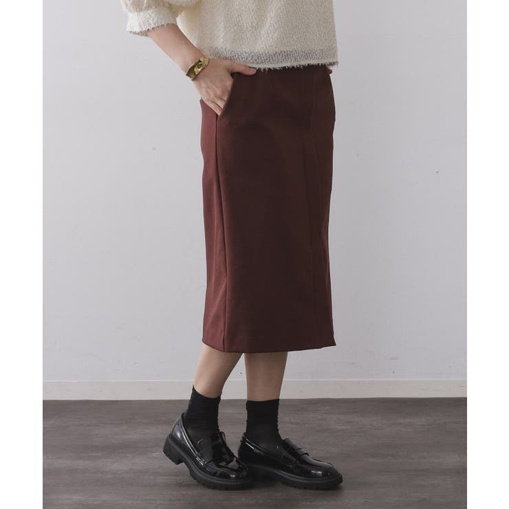 ミドル丈タイトスカート【洗濯機OK】 | OPAQUE.CLIP | 詳細画像5 