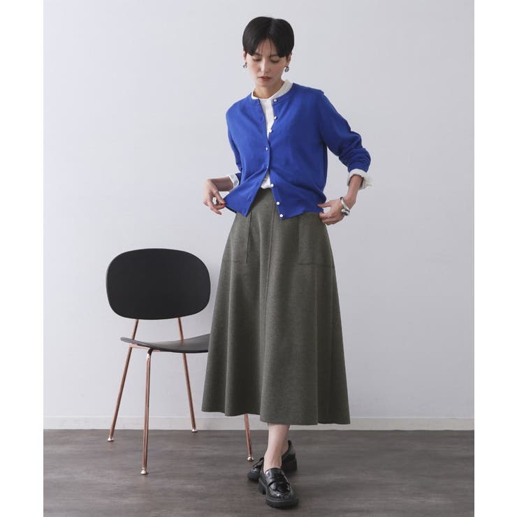 ウールライクフレアスカート【洗濯機OK】 | OPAQUE.CLIP | 詳細画像24 