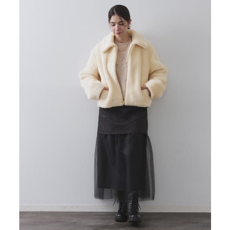 ステンカラーボアブルゾン【洗える】 | OPAQUE.CLIP | 詳細画像2 