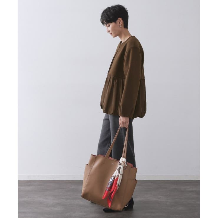 ウールライクペプラムドッキングアウター【洗濯機洗い可】 | OPAQUE.CLIP | 詳細画像7 