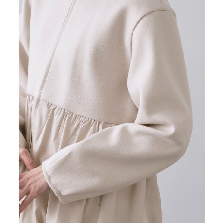 ウールライクペプラムドッキングアウター【洗濯機洗い可】 | OPAQUE.CLIP | 詳細画像20 