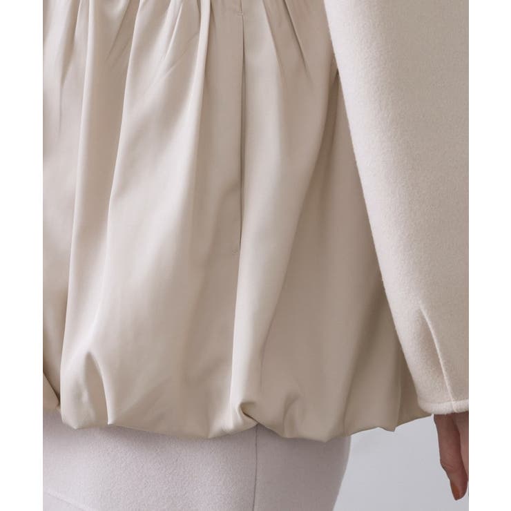 ウールライクペプラムドッキングアウター【洗濯機洗い可】 | OPAQUE.CLIP | 詳細画像22 