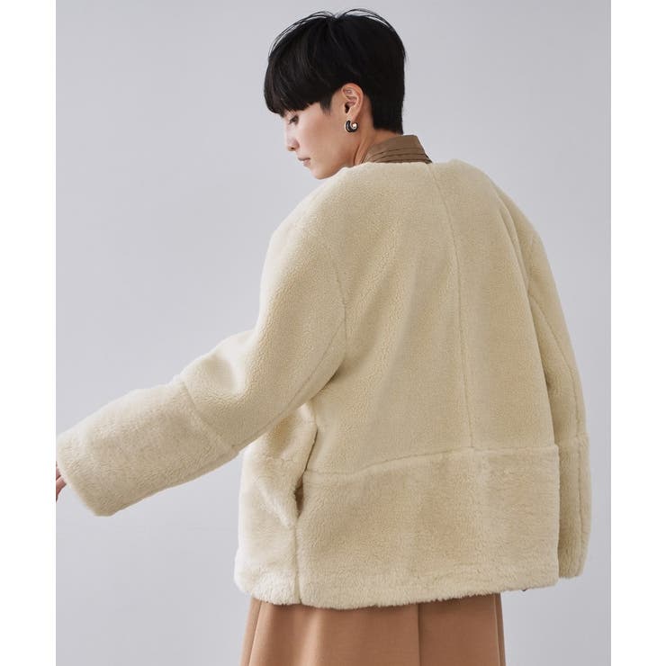 フェイクボア切替ショートコート | OPAQUE.CLIP | 詳細画像5