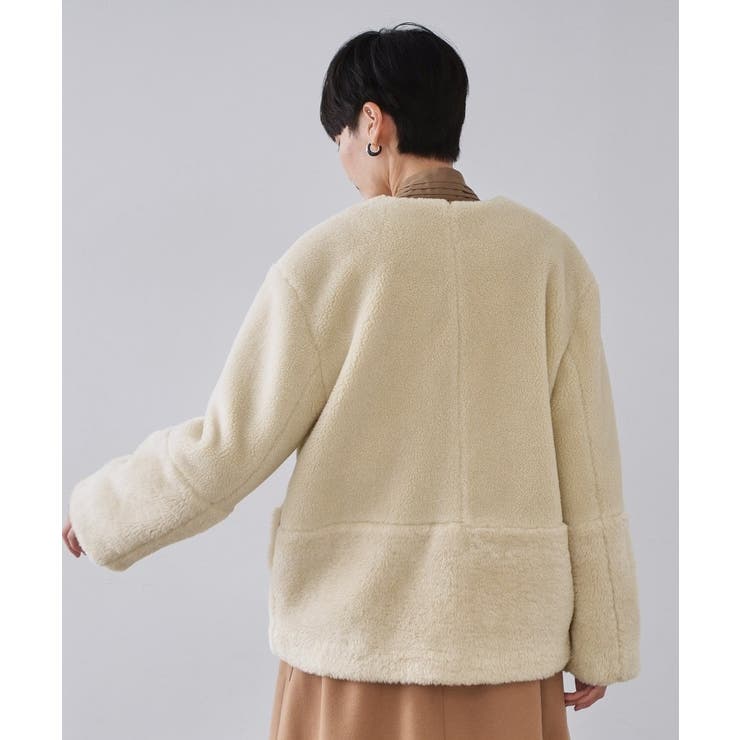 フェイクボア切替ショートコート | OPAQUE.CLIP | 詳細画像11