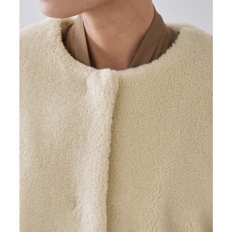 フェイクボア切替ショートコート | OPAQUE.CLIP | 詳細画像12