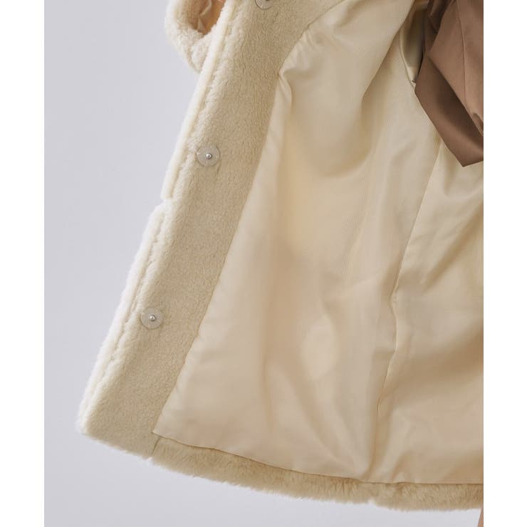 フェイクボア切替ショートコート | OPAQUE.CLIP | 詳細画像16