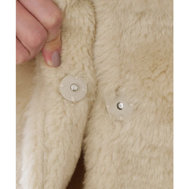 フェイクボア切替ショートコート | OPAQUE.CLIP | 詳細画像17