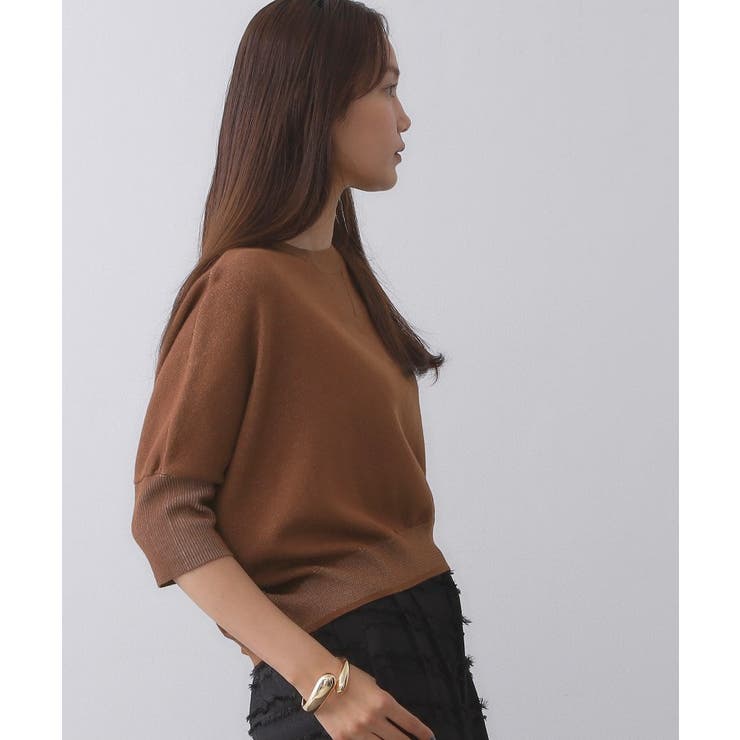 スウェットライクドルマンスリーブニット【洗濯機洗い可】 | OPAQUE.CLIP | 詳細画像5 