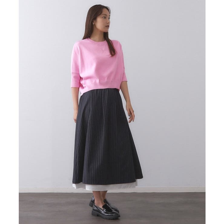 スウェットライクドルマンスリーブニット【洗濯機洗い可】 | OPAQUE.CLIP | 詳細画像10 