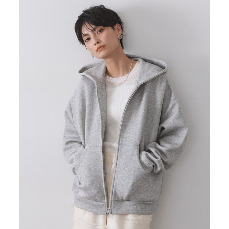 グレー(012) | ダブルジップフーディ/セットアップ対応【洗濯機OK】 | OPAQUE.CLIP