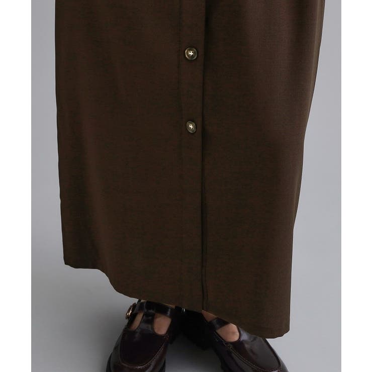 【es】ダブルポケットロングシャツワンピース【洗濯機OK】 | OPAQUE.CLIP | 詳細画像17