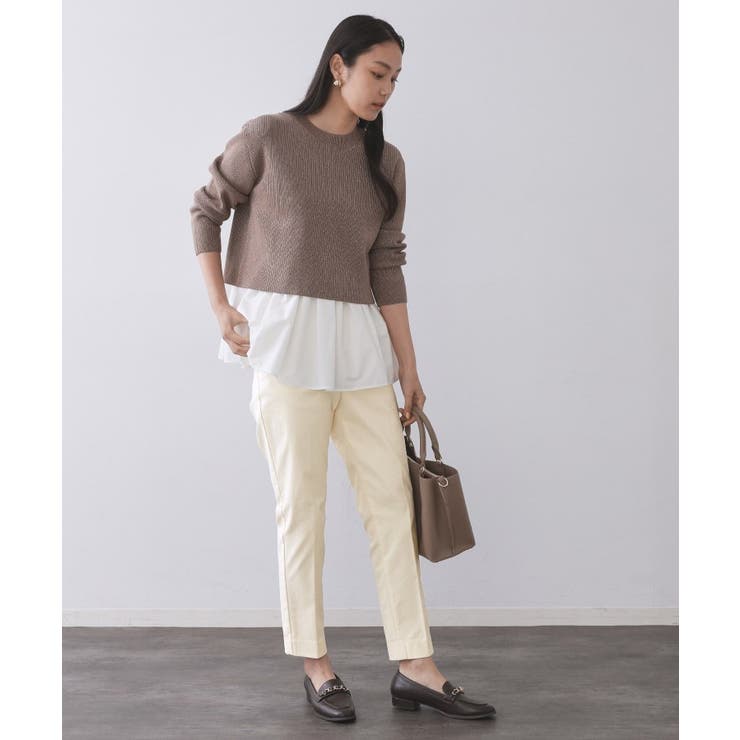 裏起毛ハイストレッチイージーテーパードパンツ【洗濯機OK】 | OPAQUE.CLIP | 詳細画像22 