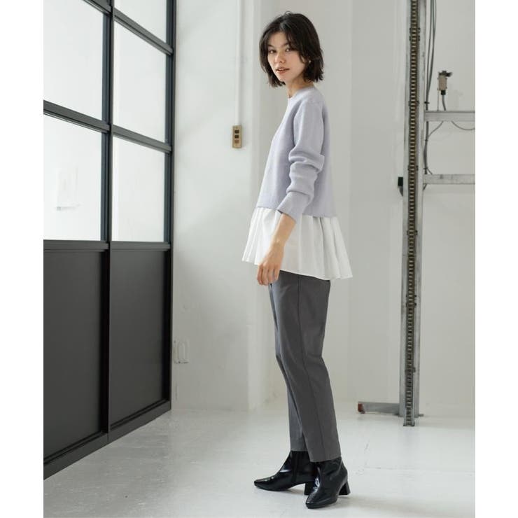 裏起毛ハイストレッチイージーテーパードパンツ【洗濯機OK】 | OPAQUE.CLIP | 詳細画像9 