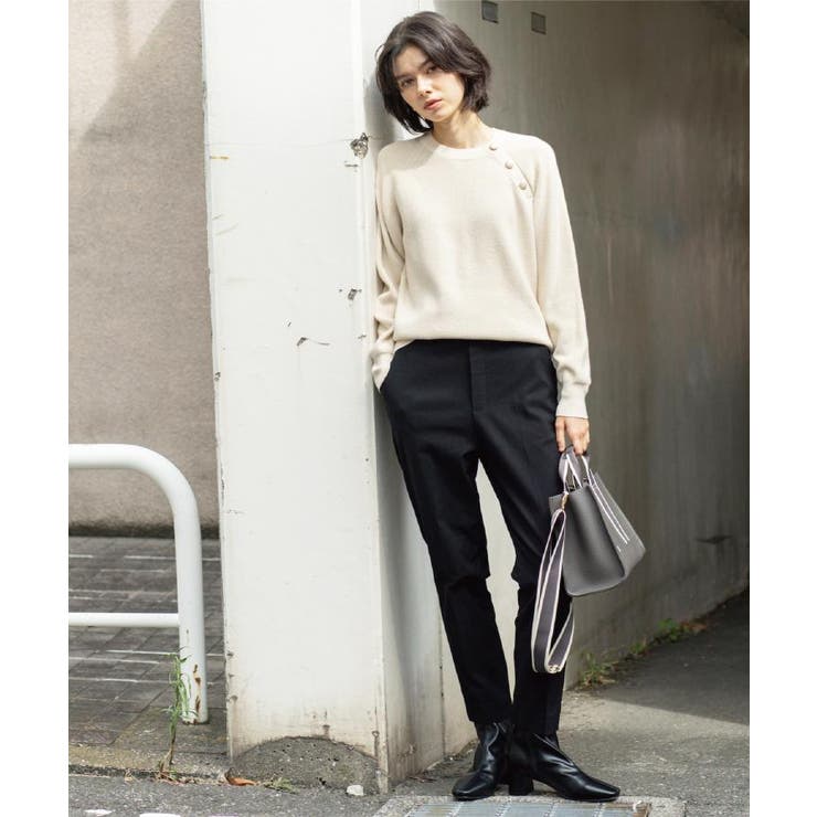 裏起毛ハイストレッチイージーテーパードパンツ【洗濯機OK】 | OPAQUE.CLIP | 詳細画像14 