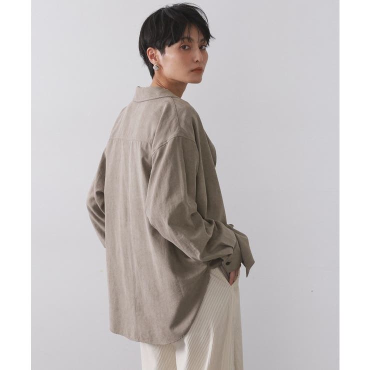 スエードライクシャツ【洗濯機OK】 | OPAQUE.CLIP | 詳細画像5 