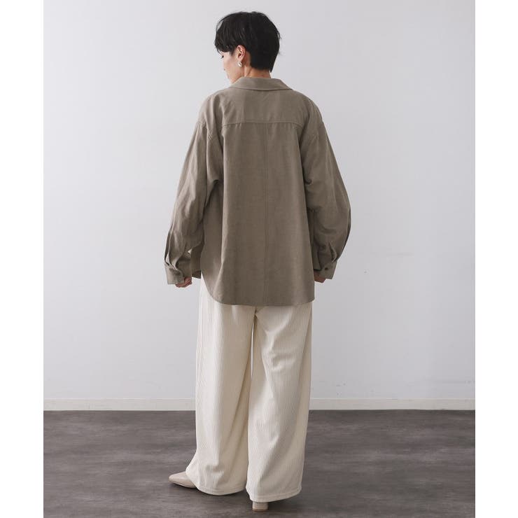 スエードライクシャツ【洗濯機OK】 | OPAQUE.CLIP | 詳細画像7 