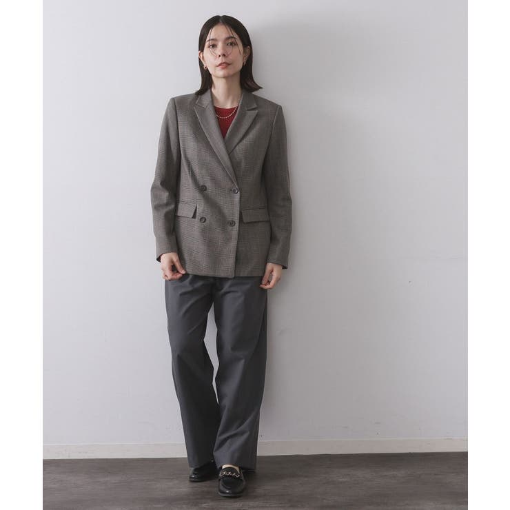 グレンチェックダブルジャケット/セットアップ対応可【洗える】 | OPAQUE.CLIP | 詳細画像11