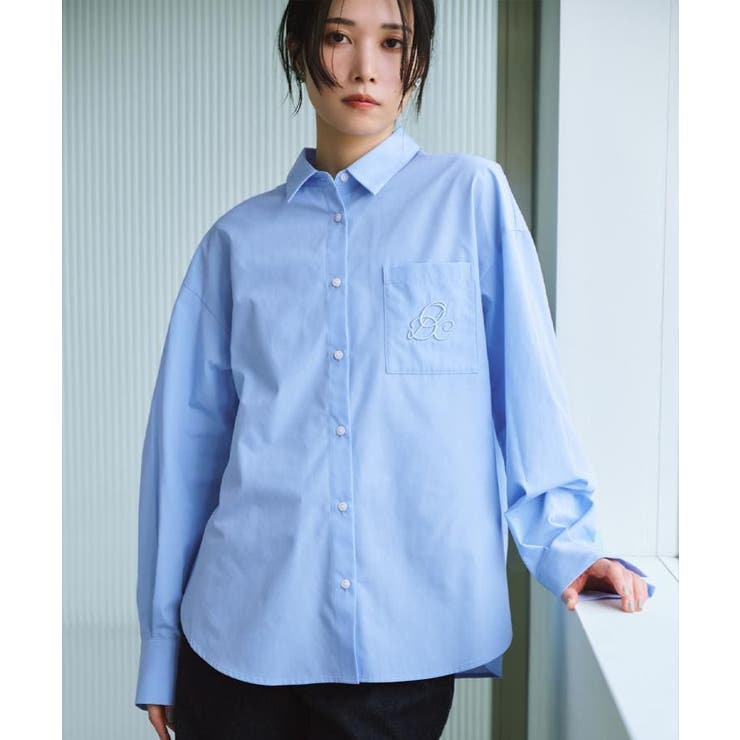 ポケット刺繍レギュラーカラーシャツ【洗濯機OK】 | OPAQUE.CLIP | 詳細画像13 