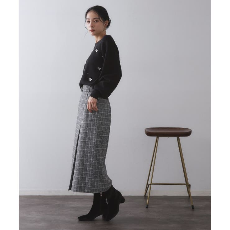 ビジューニットトップス【洗える】 | OPAQUE.CLIP | 詳細画像6 