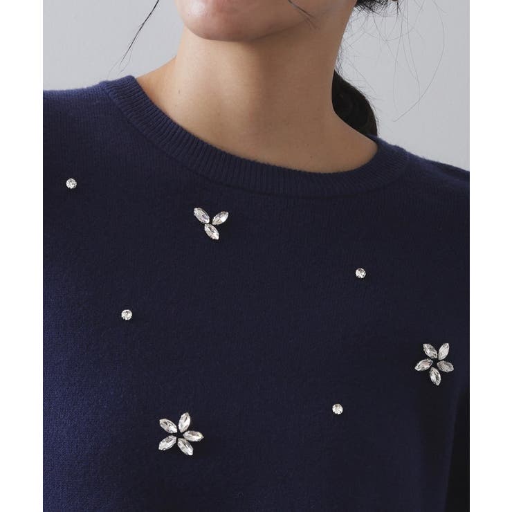 ビジューニットトップス【洗える】 | OPAQUE.CLIP | 詳細画像16 