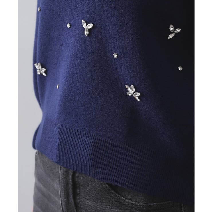 ビジューニットトップス【洗える】 | OPAQUE.CLIP | 詳細画像18 