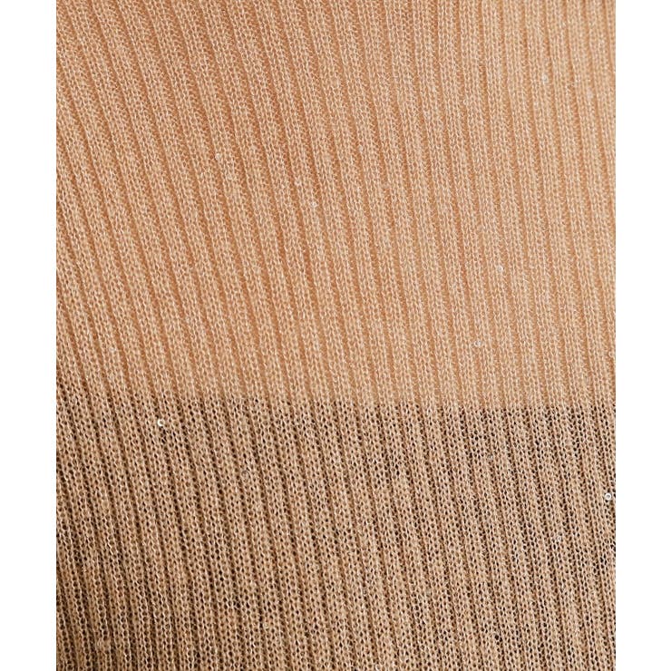 【es】ラメスパンコールリブニット【洗える】 | OPAQUE.CLIP | 詳細画像4 