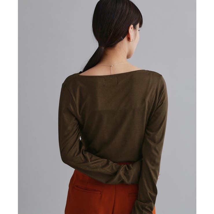 【es】アシメドレープカットソー【洗濯機OK】 | OPAQUE.CLIP | 詳細画像6 