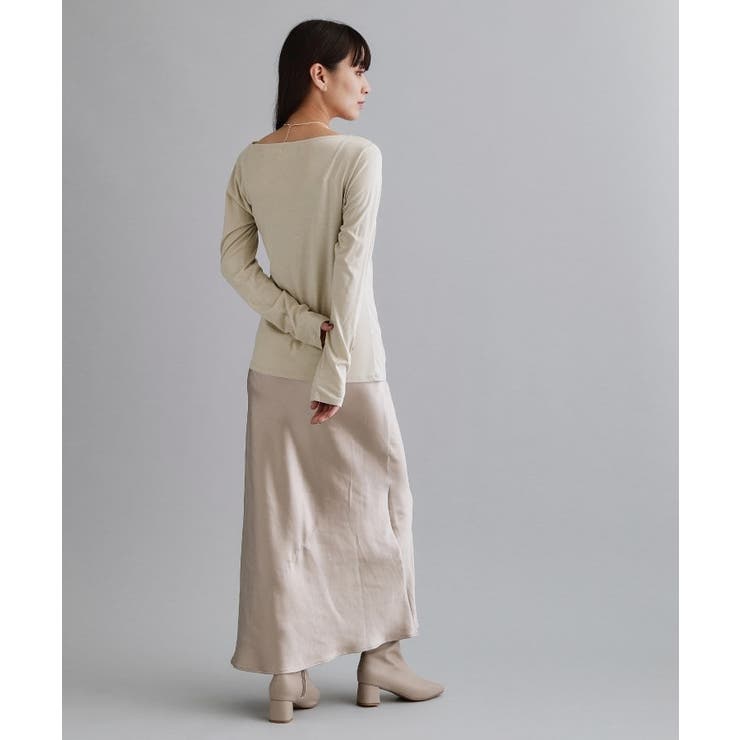 【es】アシメドレープカットソー【洗濯機OK】 | OPAQUE.CLIP | 詳細画像3 