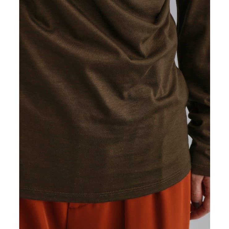 【es】アシメドレープカットソー【洗濯機OK】 | OPAQUE.CLIP | 詳細画像14 