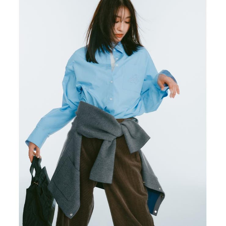 スナップボタン ダブルフェイス配色ニットカーディガン【洗濯機OK】 | OPAQUE.CLIP | 詳細画像3 