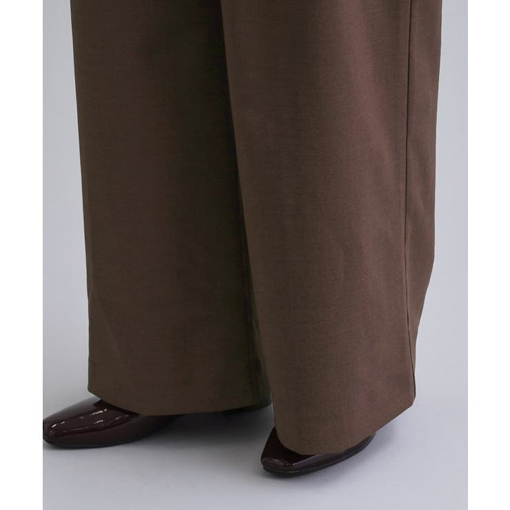 【es】ハイウエストタックワイドパンツ【洗濯機洗い可】 | OPAQUE.CLIP | 詳細画像15 