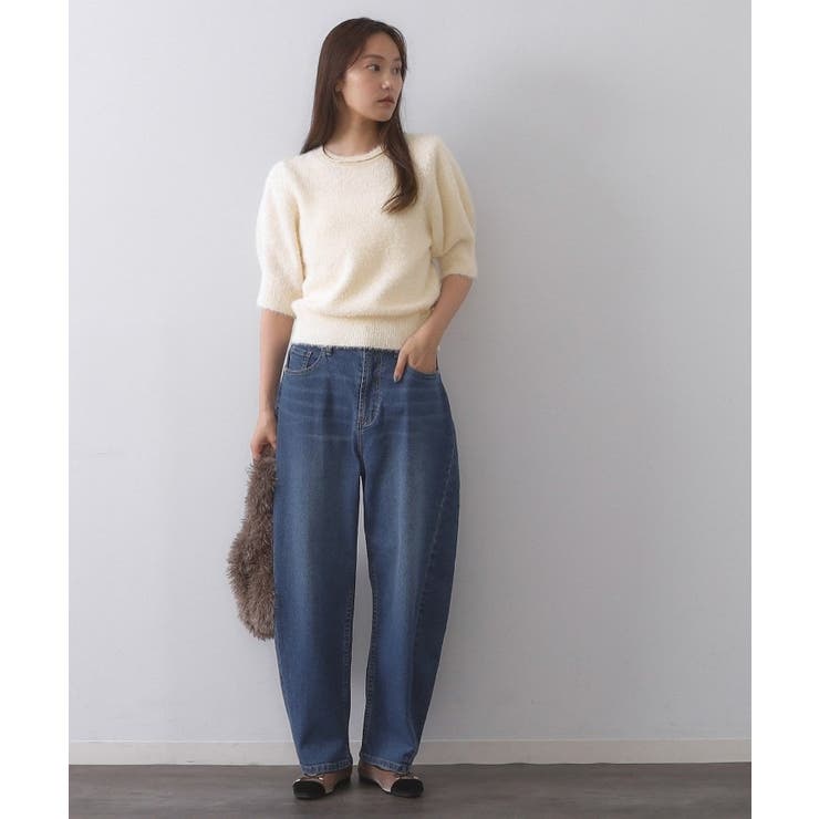 キラキラボリュームスリーブニット【洗濯機洗い可】 | OPAQUE.CLIP | 詳細画像2 