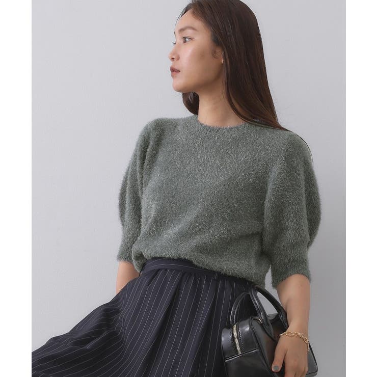 キラキラボリュームスリーブニット【洗濯機洗い可】 | OPAQUE.CLIP | 詳細画像5 