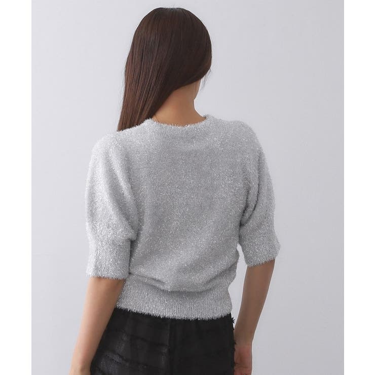 キラキラボリュームスリーブニット【洗濯機洗い可】 | OPAQUE.CLIP | 詳細画像15 