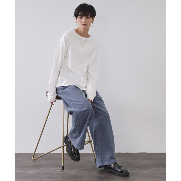 リラクシーロングTシャツ【洗濯機OK】 | OPAQUE.CLIP | 詳細画像3 