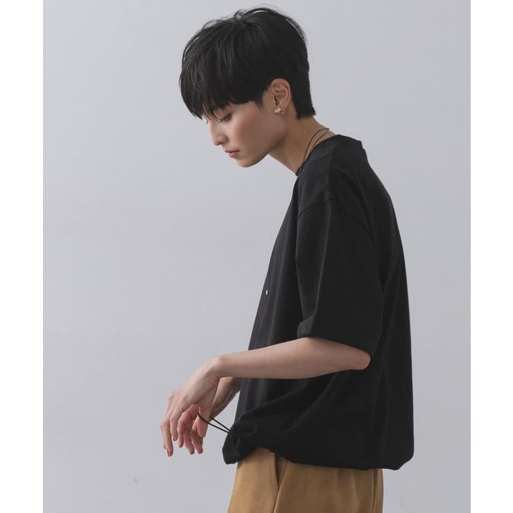 裾ドロストTシャツ【洗濯機洗い可】 | OPAQUE.CLIP | 詳細画像5 